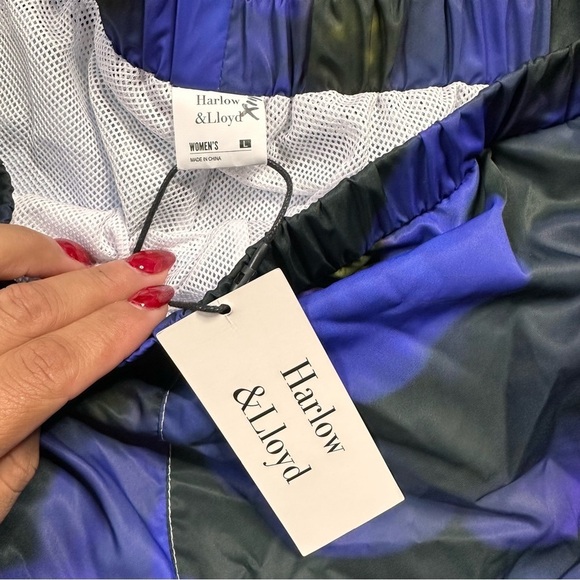 Harlow & Lloyd Purple Floral Jogger Pants - Picture 4 of 4